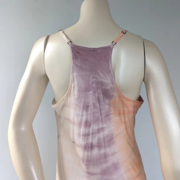 Young Fabulous & Broke Tie Dye Satin Slip Dress SZ M - Picture 4 of 6